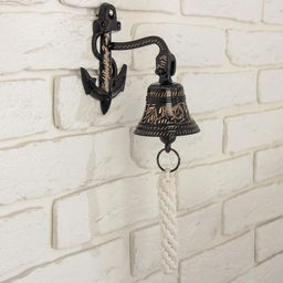 Рында «Колокол с якорем», 16×11×8 см, латунь