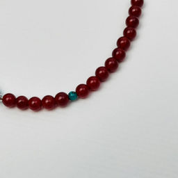 Браслет из Сердолика и Бирюзы 16,5 см +