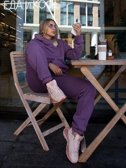 Женский Спортивный костюм БД040 сиреневый от Спортсоло - Sportsolo фото 2