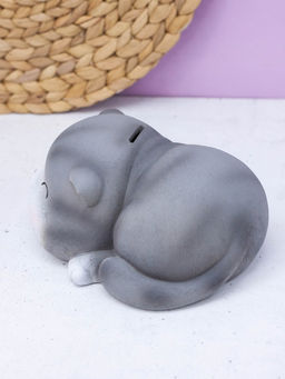 Копилка "Gray cat", winks (18,5 см), пластик
