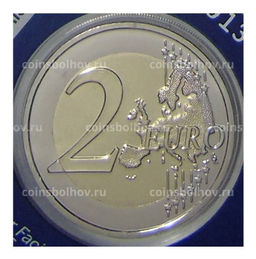Монета 2 евро 2021 года Франция  XXXIII летние Олимпийские игры, Париж 2024 (в синем блистере)