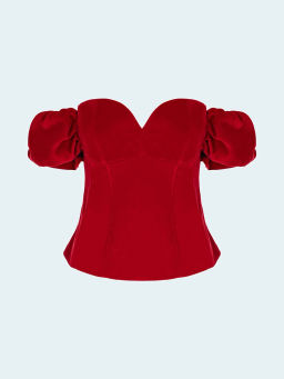 Топ из бархата - Emka фото 5