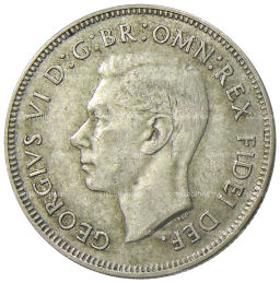 1 флорин (2 шиллинга) 1951 года Австралия 50 лет Федерации