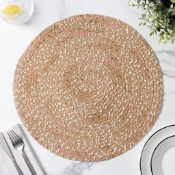 Цена за 12 шт. Салфетка сервировочная на стол Доляна Серпантин, d=38 см, цвет бежевый  фото 2