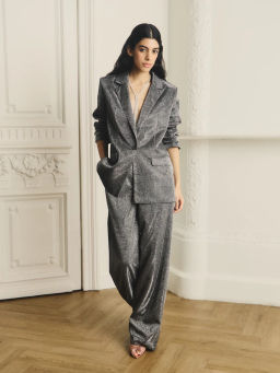 Однобортный жакет с блестками / Zarina