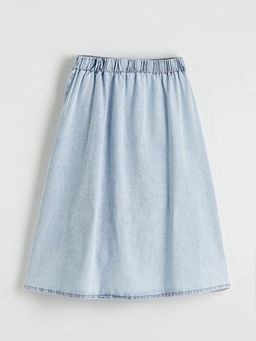 Beli Lastikli K?z ?ocuk Jean Etek