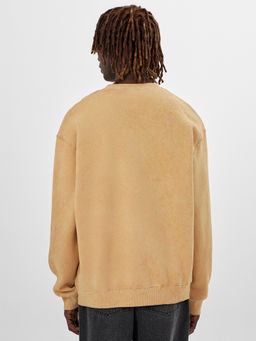 Свитшот мужской Mark Formelle Acid Wash бежевый  фото 2