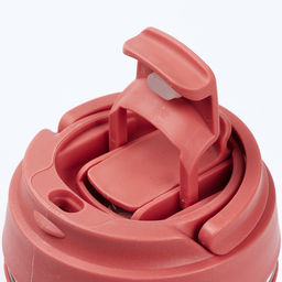 Стакан с крышкой Love You, 350 мл, стекло, красный