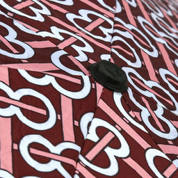 Зонт-мини механический Орнамент ткань эпонж (полиэстер) + черное УФ-покрытие, 6 лучей, д/купола 90см, 5 сложений, 17см в сложенном виде, механизм против ветра, пластмассовая ручка, цвет терракотовый, 225гр (Китай) - Домашняя Мода фото 5