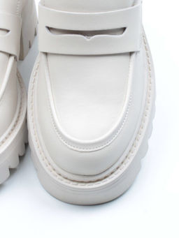 03-C1801-3 WHITE Лоферы женские (натуральная кожа) - No name фото 12