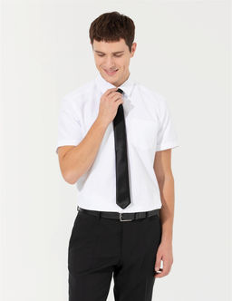 Beyaz Regular Fit Ksa Kollu Gmlek - Pierre cardin фото 3
