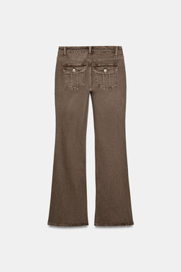 JEANS TRF BOOTCUT TIRO BAJO / Marr?n