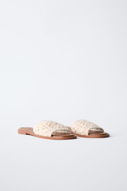 CROCHET FLAT SANDALS - Zara фото 2