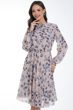 Платье Очарование шифона (пудра)