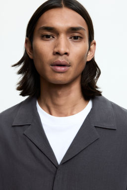 Camisa resort en mezcla de lino Relaxed Fit - H&m фото 4