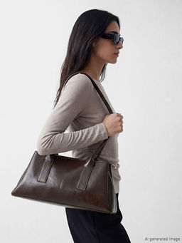 Deri G?r?n?ml? Kad?n Omuz ?antas?