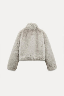 FAUX FUR SHORT COAT - Zara фото 9