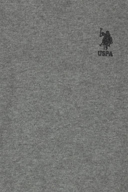 Серый меланжевый базовый свитер для мальчика - U.s. polo assn фото 3