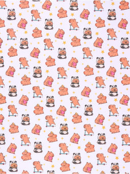 Цена за 10 шт. Бумага упаковочная «Капибары», 70 × 100 см