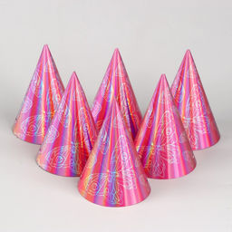 Цена за 6 шт. Колпак голографический «Бабочки»