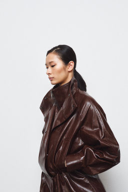 ZW COLLECTION FAUX LEATHER JACKET - Zara фото 2