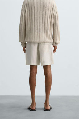 100% HEMP BERMUDA SHORTS - Zara фото 3
