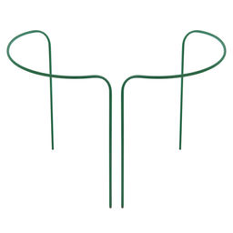 Кустодержатель, d=70 см, h=60 см, d=1 см, металл, набор 2 шт., зелёный