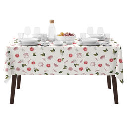 Грейпфрут К Скатерть 200х145см, длина стола до 160см, на 6-8 персон, хлопок Премиум 186г/м2, Домашняя мода (Россия)  фото 6