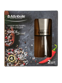 Набор мельниц для специй SPICE STEEL, 2шт - Attribute фото 8