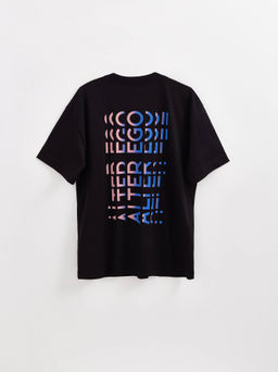 CONTE Удлиненная oversize-футболка из хлопка с рисунком Alter ego LD 2702 black-alter ego