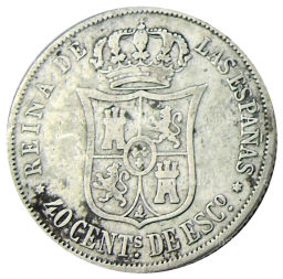 40 сентимо 1866 года Испания