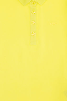 U. S. Polo Assn Неоново-желтая базовая футболка с воротником-поло для девочек - U.s. polo assn фото 5