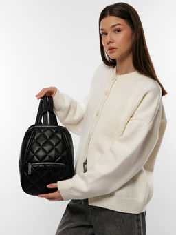 LACCOMA рюкзак Мэри-черный эко кожа хлопок