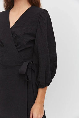 Платье на запах из жатого хлопка - TO BE ONE фото 3