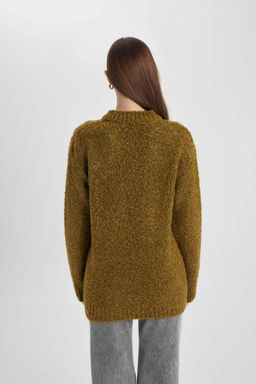 Пуловер-туника стандартного кроя - Defacto фото 6