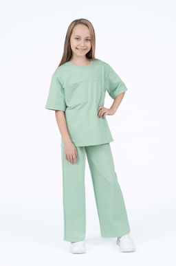 Костюм детский спортивный для девочки зеленый дым 7063 (152)