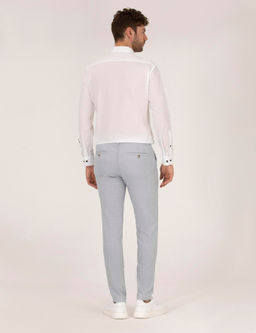 A__k Mavi Slim Fit Beli Lastikli Chino Pantolon - Pierre cardin фото 6