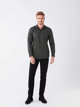 Slim Fit Uzun Kollu Arm?rl? Erkek G?mlek