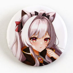 Цена за 10 шт. Значки закатные Аниме девочки, 38 мм, МИКС