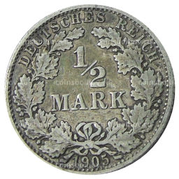 1/2 марки 1905 года A Германия