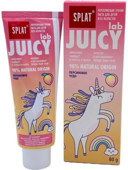 АКЦИЯ! З/п 80мл СПЛАТ Детская JUICY LAB ПЕРСИКОВОЕ ЧУДО