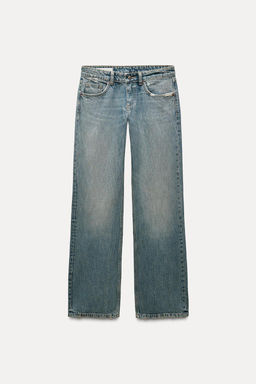 FEW ITEMS LEFT TRF WIDE-LEG LOW-RISE JEANS - Zara фото 3