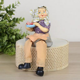 Фигурка Бабушка/Дедушка висячие ножки 2 штуки набор 10 см / 8719 /уп 96/ - Галеонтрейд фото 3