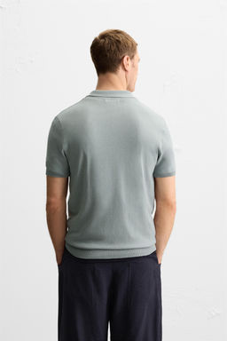 REGULAR FIT KNITTED POLO SHIRT - Zara фото 3