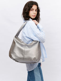 LACCOMA сумка Элизабет-серебристый эко кожа хлопок  фото 3