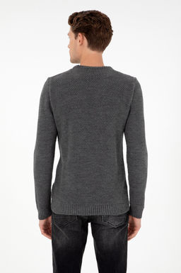 Мужской серый меланжевый свитер Неожиданная скидка в корзине - U.s. polo assn фото 5