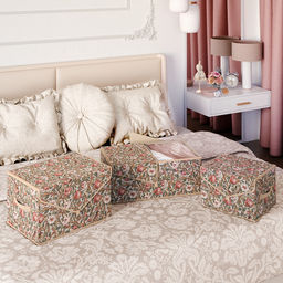 VAL OF-BOX-LS Короб стеллажный с крышкой, малый, 28*30*16 см, OPUS ROMANO FLORA, шт