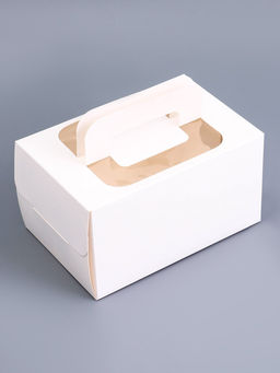 Цена за 5 шт. Коробка под рулет, белая, 16.5×11×9 см