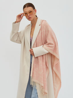 В составе шерсть. Большой теплый двусторонний палантин - Tantino фото 3