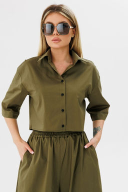 Рубашка AmberA 1088х хаки